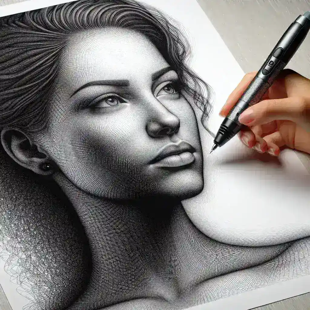 ¿Cómo dibujar retratos fotorrealistas con un bolígrafo 3D?